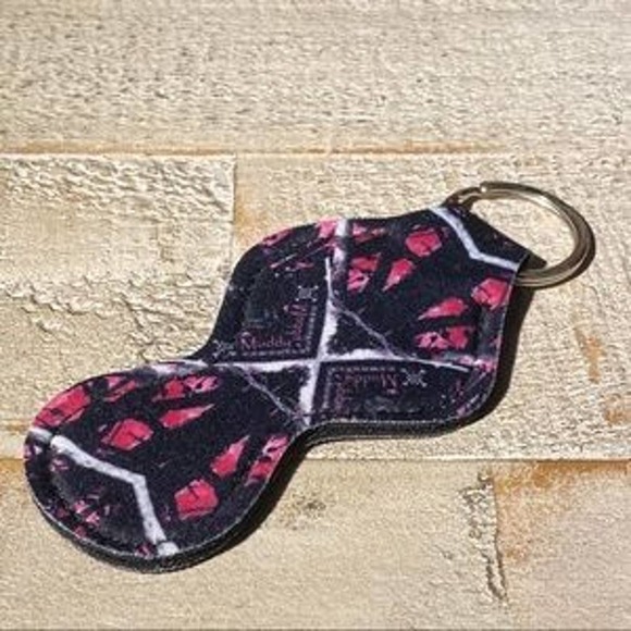 3 for $20 Lip Balm Holder Keychain Camouflage Camo Blue and Pink Lipstick Holder - Picture 4 of 5